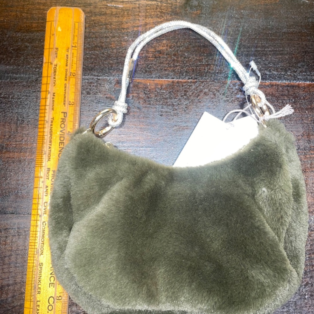 NWT A New Day Convertible Clutchette Green Soft Clutch Purse - Picture 4 of 6